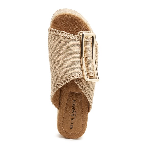 ANTHROPOLOGIE - KELSI DAGGER BROOKLYN Dover Jute Platform Sandals - Picture 6 of 17